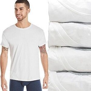 New Hanes Ultimate Comfortblend Men’s Crew Neck Shirts 6pk Size Medium #618